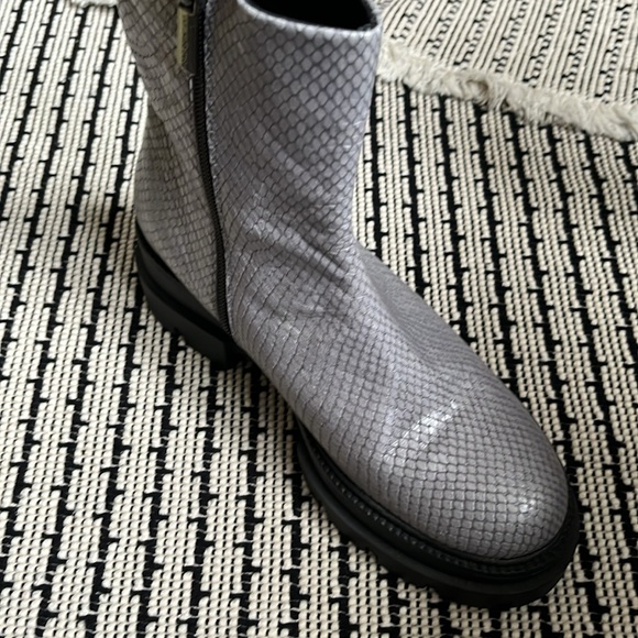 Pons Quintana grey leather bootie - Picture 2 of 9